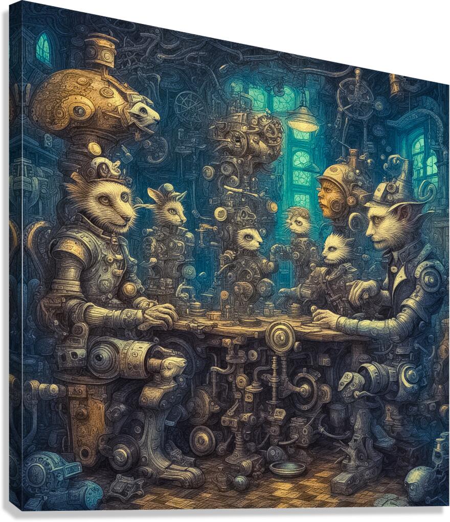 Card Game Canvas Print