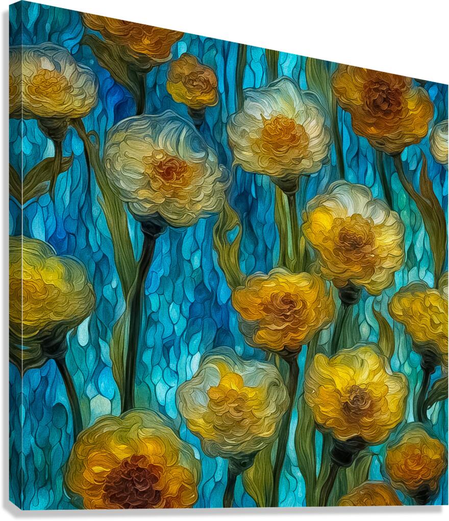 Many Yello Flowers Canvas Print
