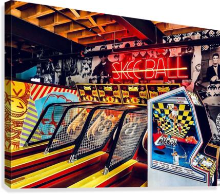 The Arcade Canvas Print