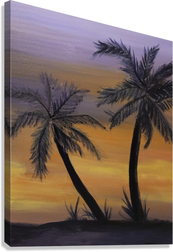Psalm Trees Canvas Print
