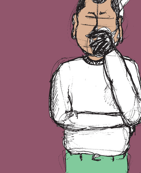  Silver & Cold: Wine Print