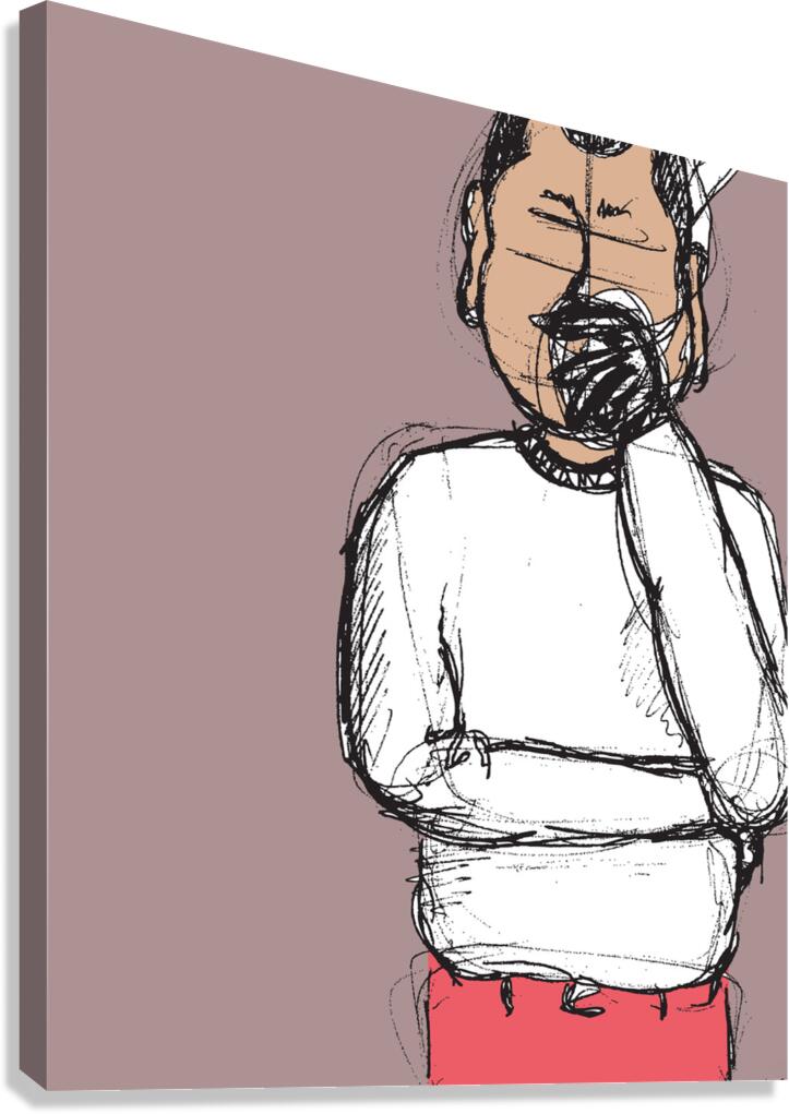  Silver & Cold: Blush Canvas Print