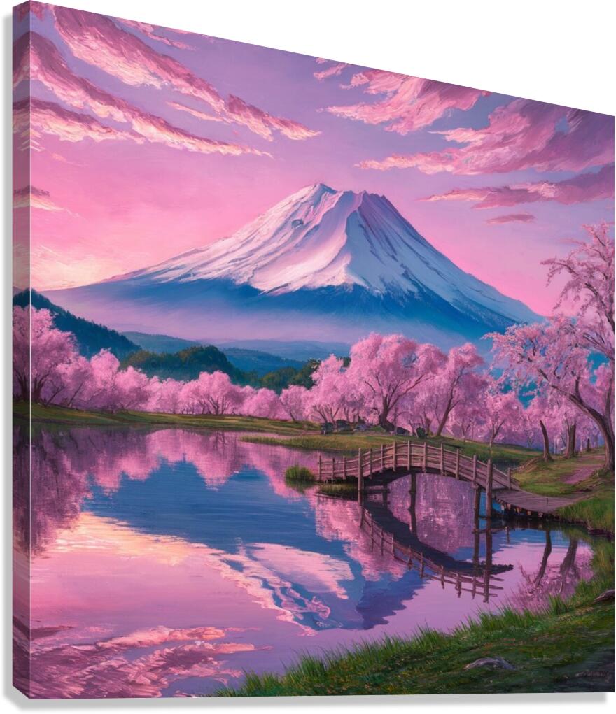 A cinematic painting reminiscent of Van Goghs style Canvas Print