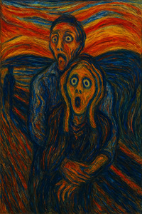 The Scream from Coldplay Concert