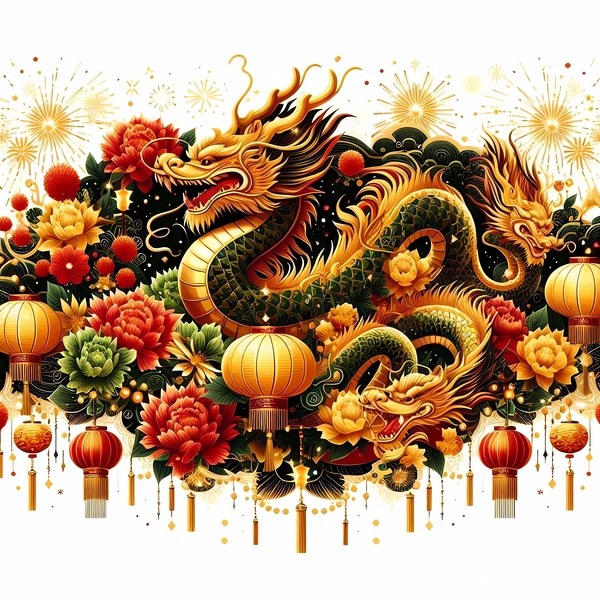 Chinese New Year 2024 Year of The Dragon by Mankdhani