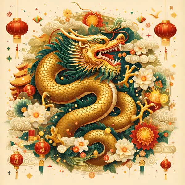 Chinese New Year 2024 Year of The Dragon by Mankdhani