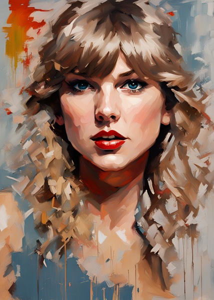 Portrait of Taylor Swift by Mankdhani