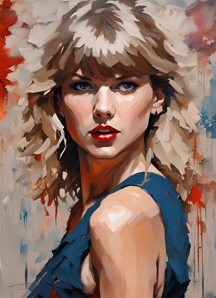 Taylor Swift Portrait by Mankdhani