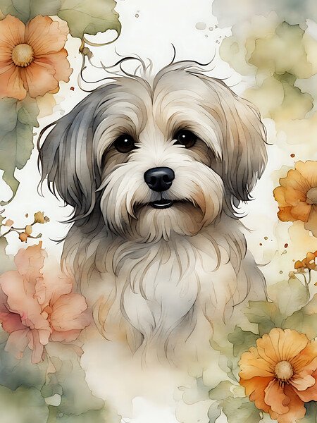Cute Havanese Dog 1 Print