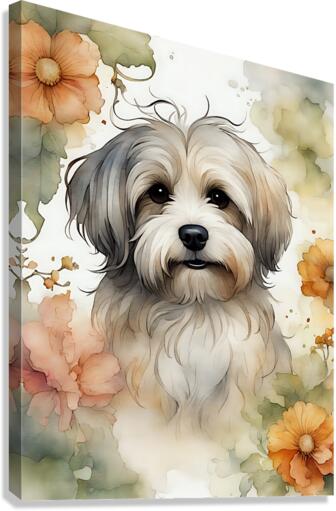 Cute Havanese Dog 1 Canvas Print