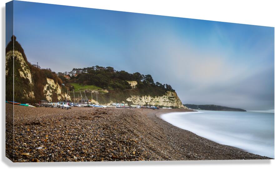 Beer Beach Devon Canvas Print