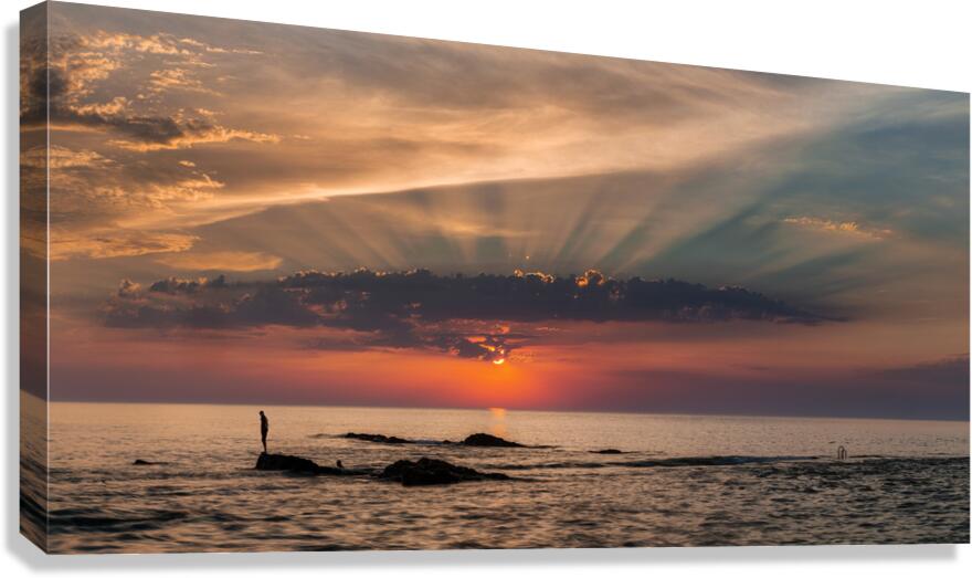 Bude Seapool Summerleaze Beach  Bude Cornwall Canvas Print