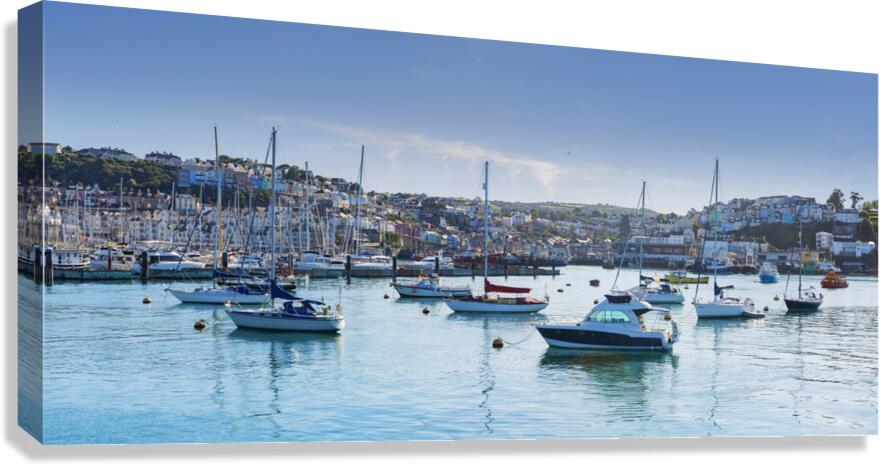 Brixham Harbour Devon Canvas Print
