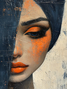 Shades of Mystique Abstract Portrait of a Lady.pn