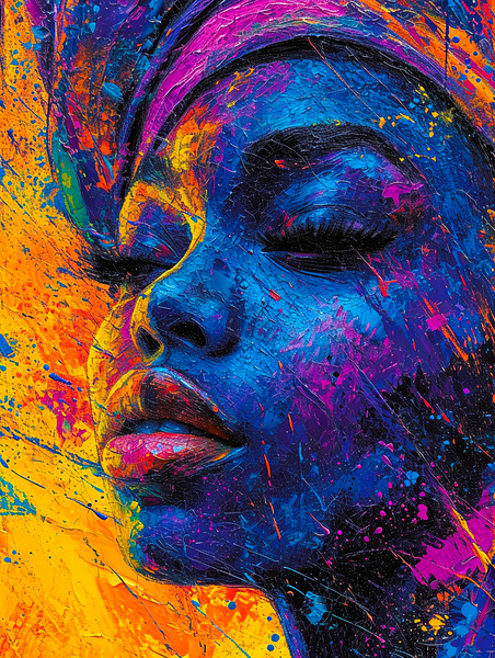 Colorburst Contemplation  by Digiart