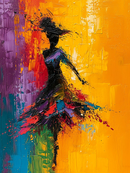Dancing Colors Print