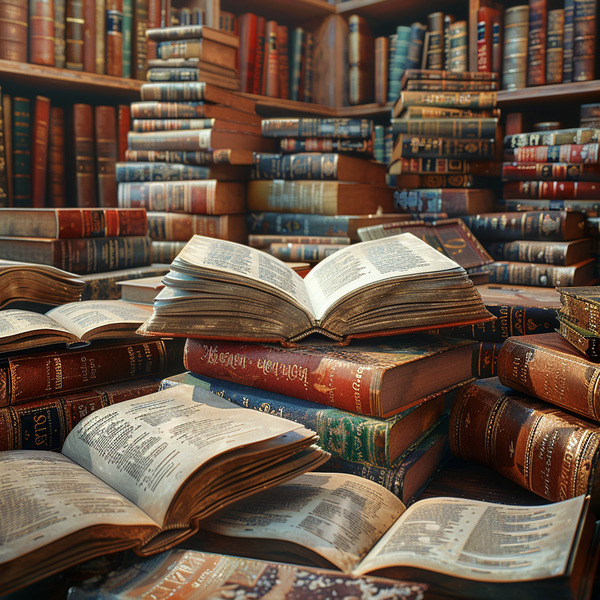 Sanctuary of Knowledge An Ode to Timeless Literat by Digiart