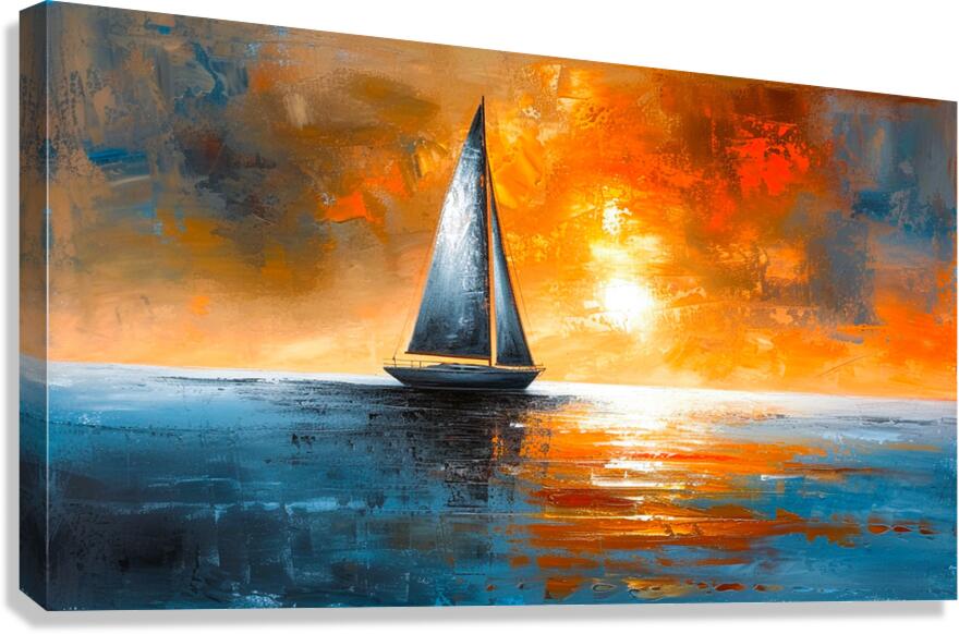 Sunset Sail Canvas Print