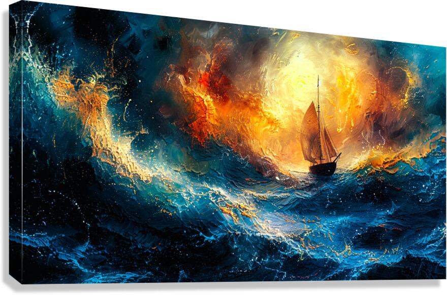 Tempests Embrace Canvas Print