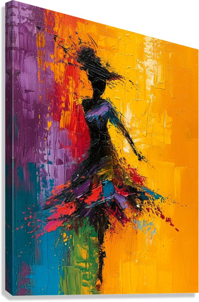 Dancing Colors Canvas Print