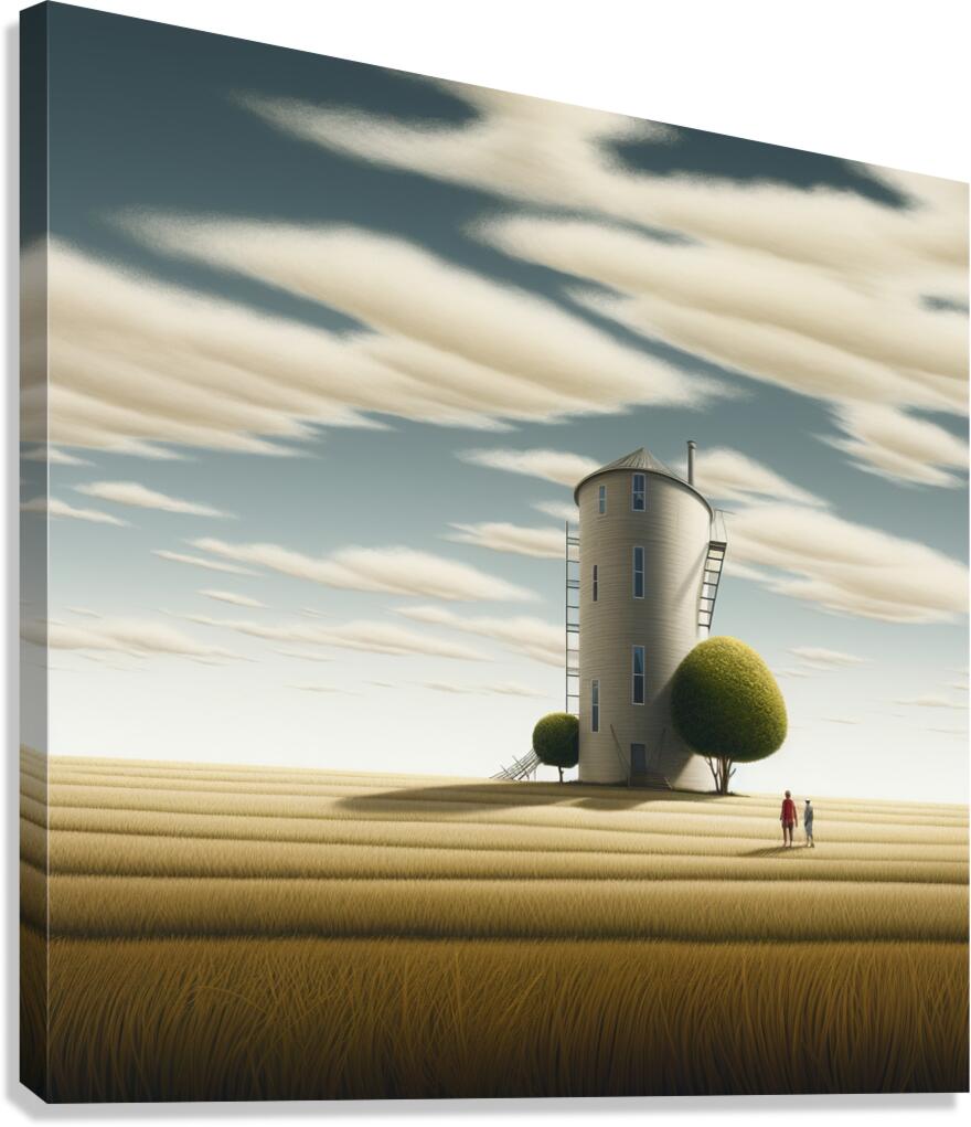 Grain Silo Canvas Print