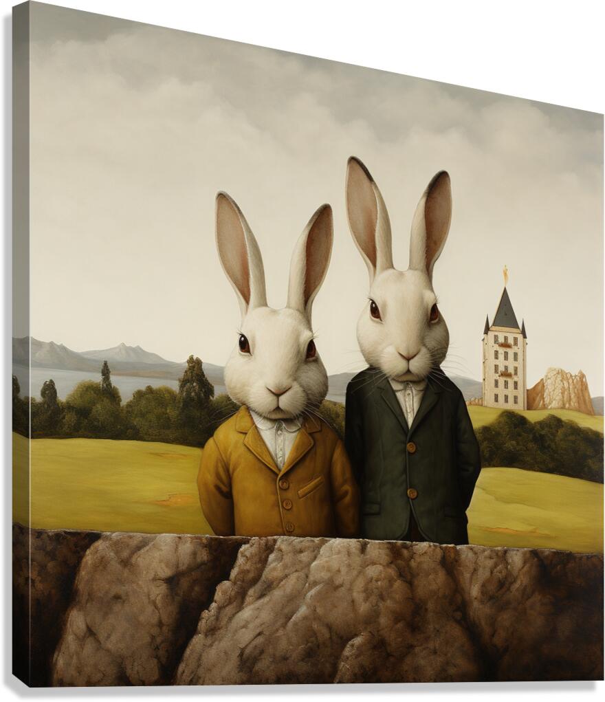 Rabbit Royale Canvas Print