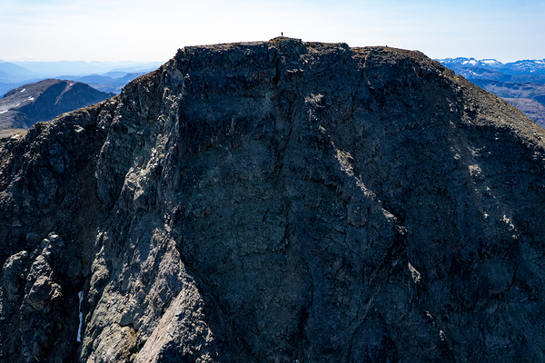 Standing Tall Atop a Rock Wall Print