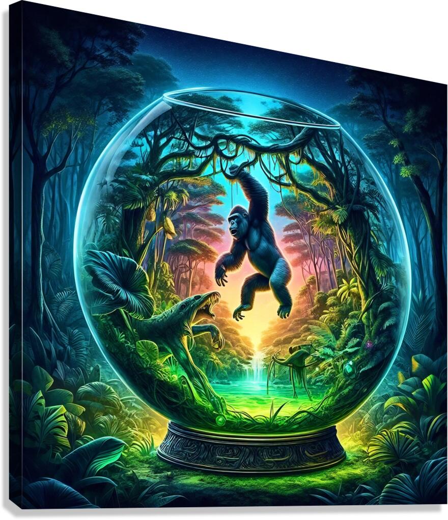 Glass Art 043 Canvas Print