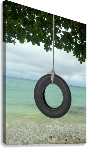 Tire swing Canvas Print