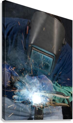 Welder Canvas Print
