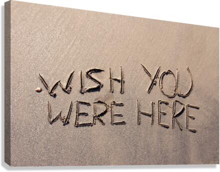 Sand message Canvas Print