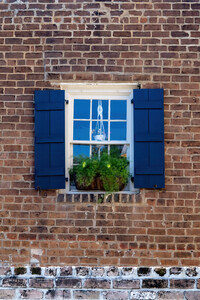 Blue Window Shutters of Savannah