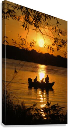Sunset on Turtle Lake Canvas Print