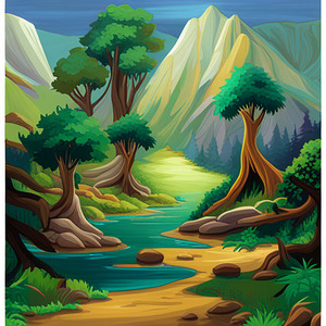 194581 Title   Haven   Description  A wall painti