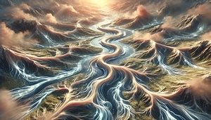 Interwoven Rivers Art