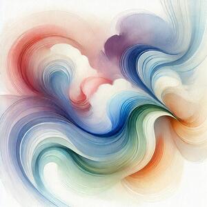 A serene watercolor painting