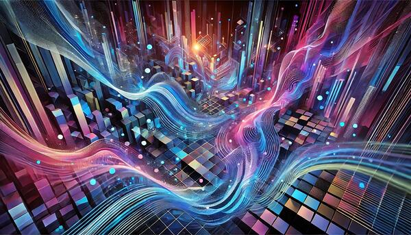 Dynamic Abstract Artwork Print