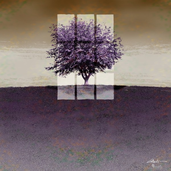 Window on a Purple Tree 1x1 by Veratis Editions