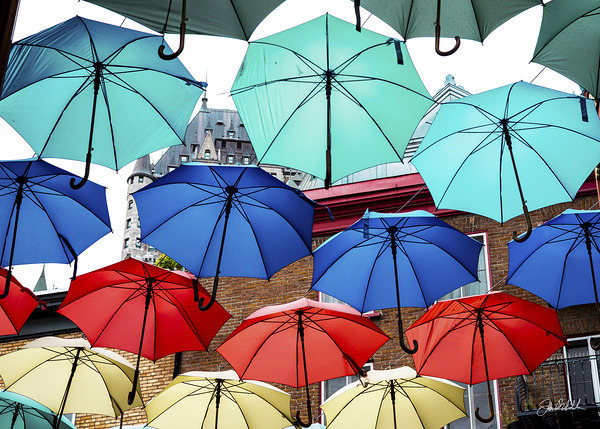 Umbrellas of Quebec City by John Mehalik