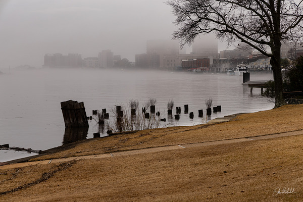 Fog On The Cape Fear by John Mehalik