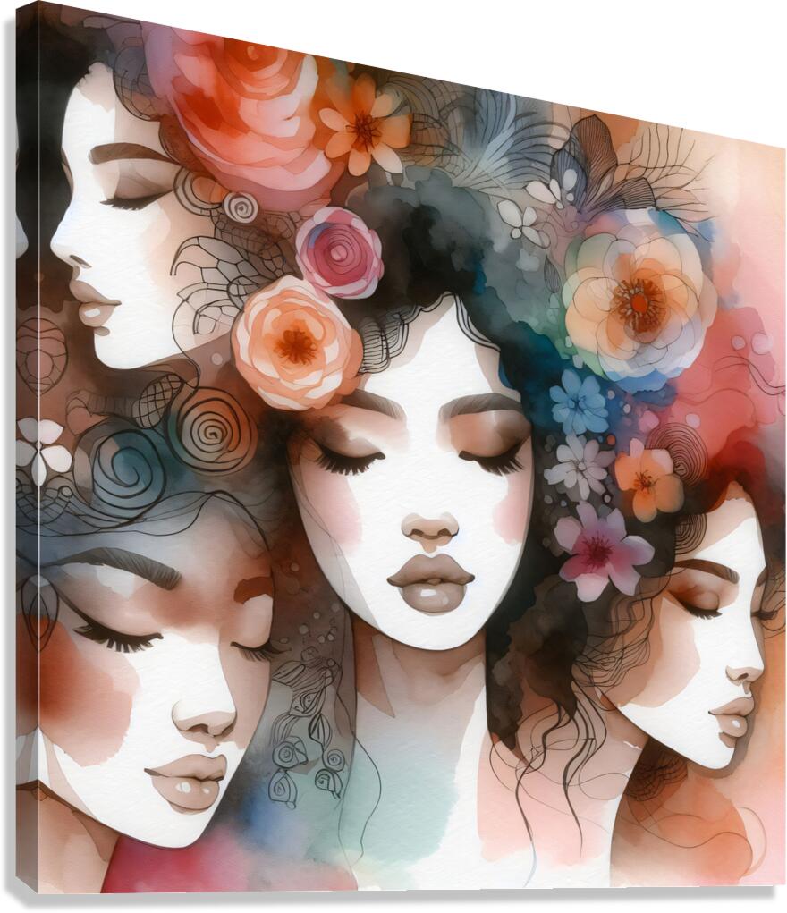 Faces Canvas Print