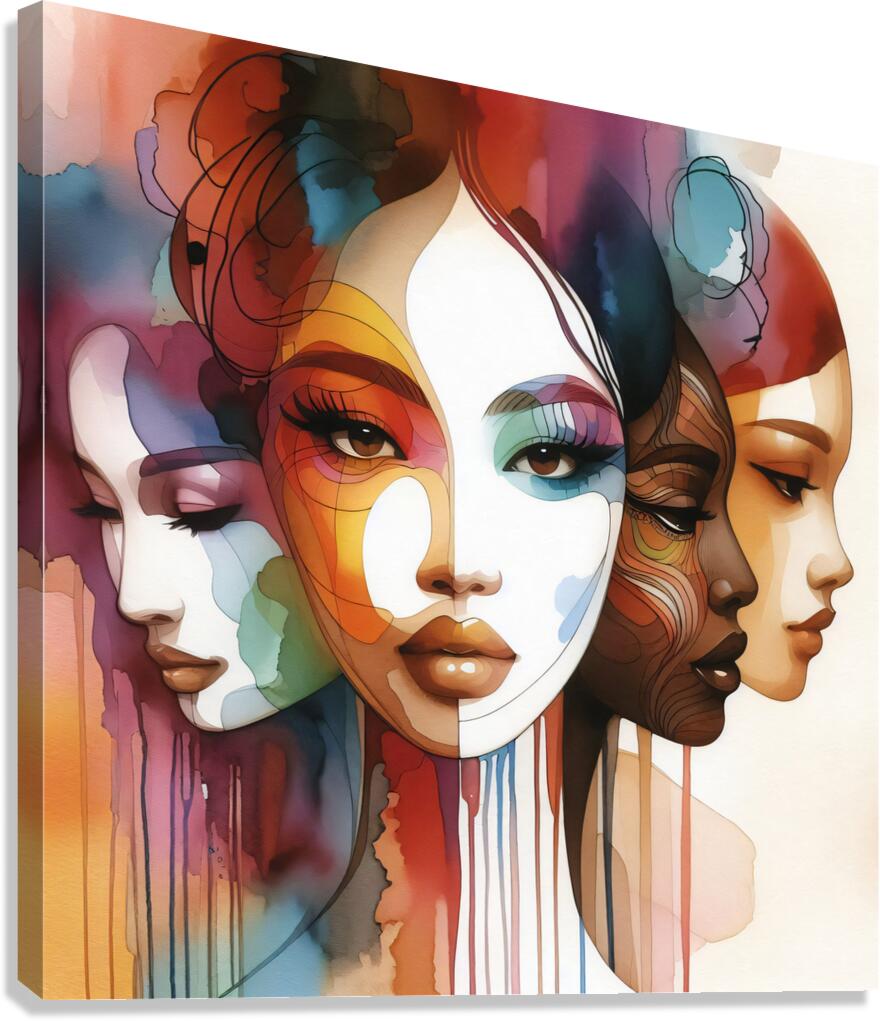Faces Canvas Print