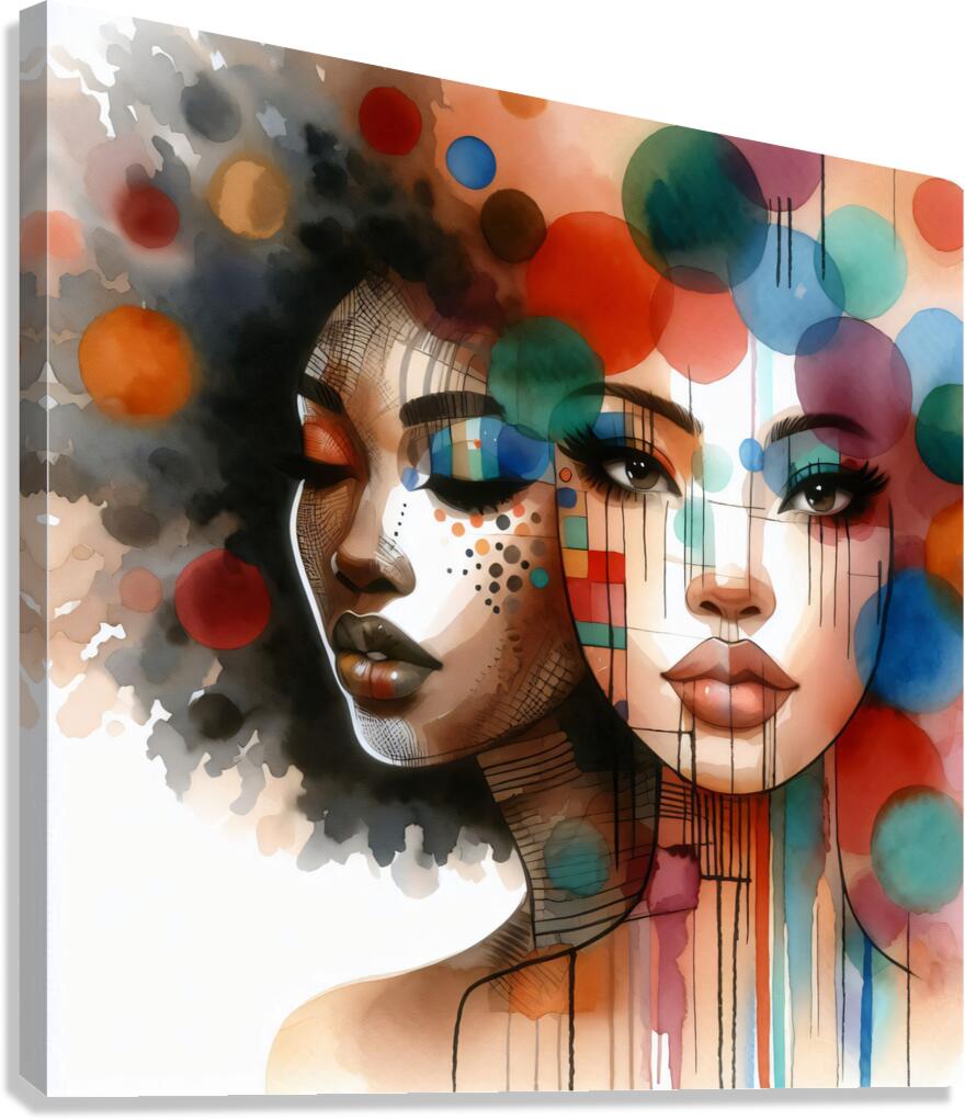 faces Canvas Print