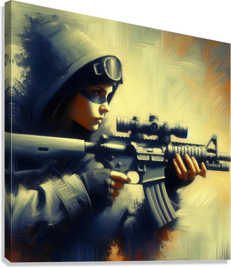 War Angel 3.7 Canvas Print