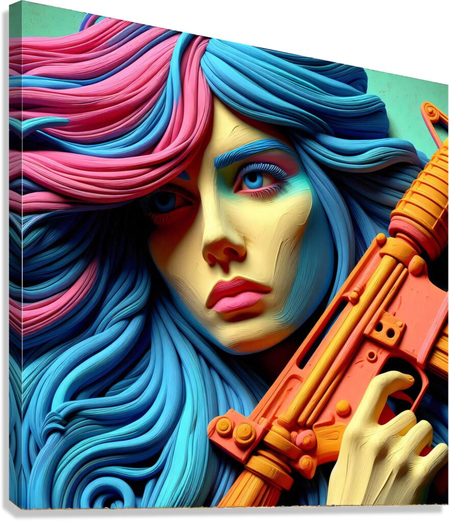 War Angel  3.0 Canvas Print