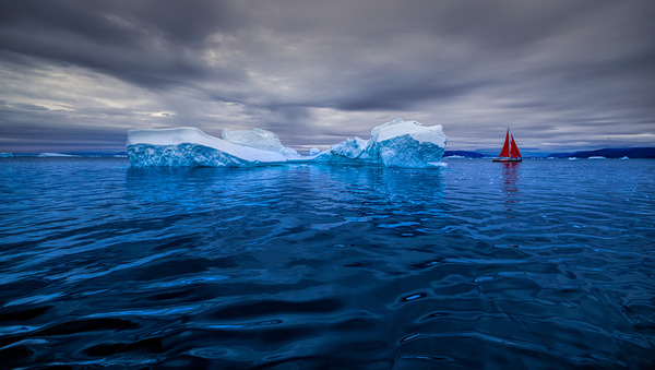 INTO THE DEEP BLUE Print