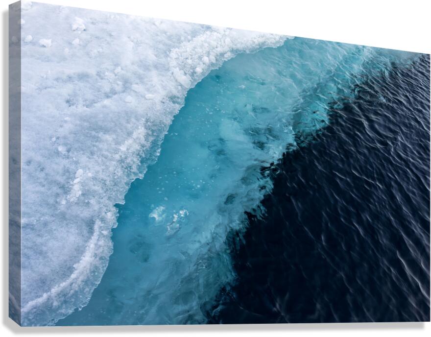 WHERE ICE MEETS MIDNIGHT Canvas Print