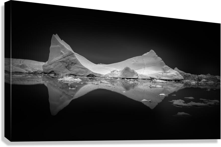 TRANQUILITY IN BLACK AND WHITE Canvas Print