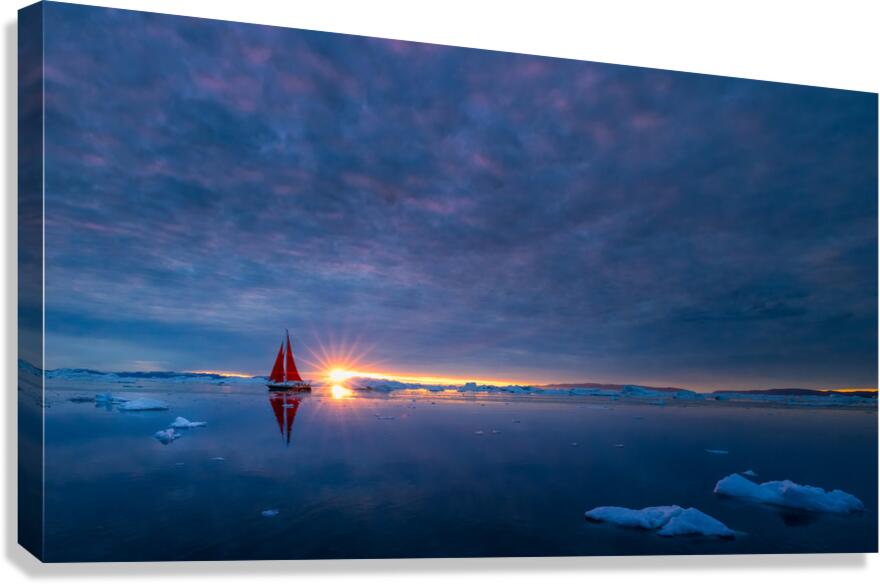 MIDNIGHT SUNSET Impression sur toile