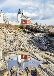 Pemaquid Point Lighthouse Reflection - Maine